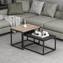 Aucune Mesa de centro LEKA Rectangular Antracita